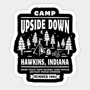 Camp Upside Down Sticker